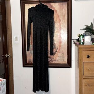 Elegant sparkly black tight Zara dress
